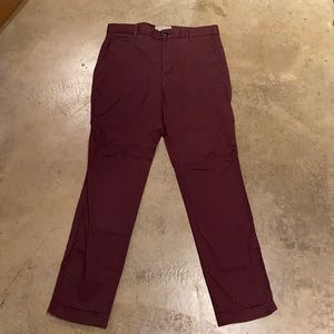 Everlane Heavyweight slim chinos burgundy